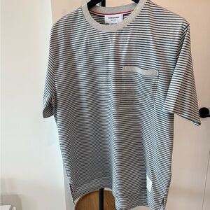 Thom Browne Gray Striped Men's Shirt